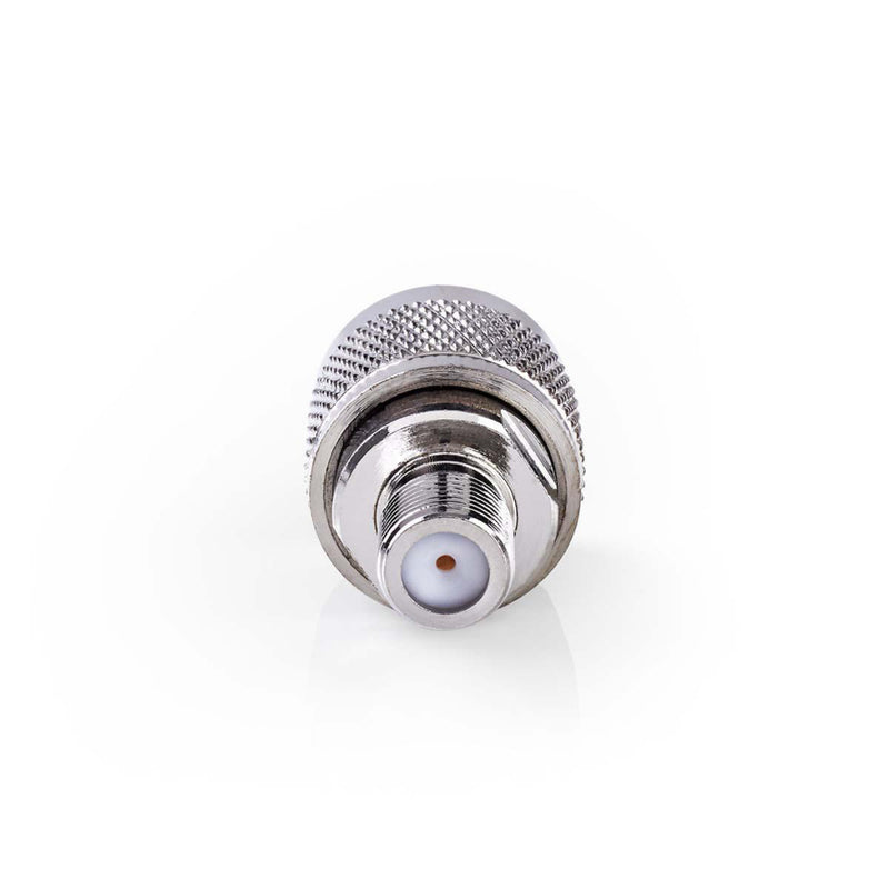 Nedis CSGP42941ME Satelliet- En Antenne-adapter N Male - F Female 10 Stuks Metaal