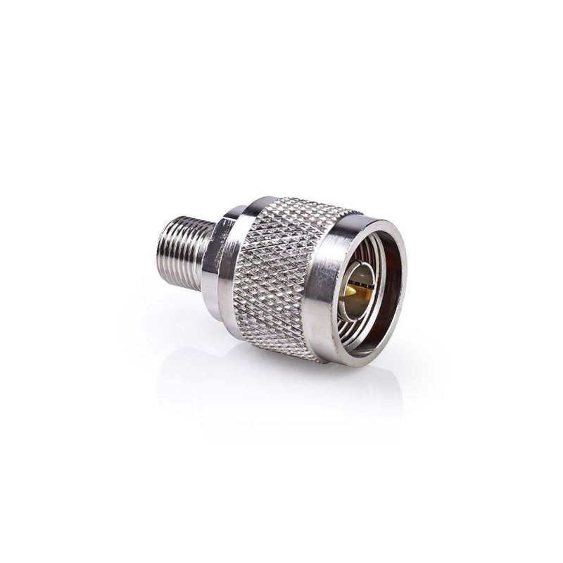 Nedis CSGP42941ME Satelliet- En Antenne-adapter N Male - F Female 10 Stuks Metaal