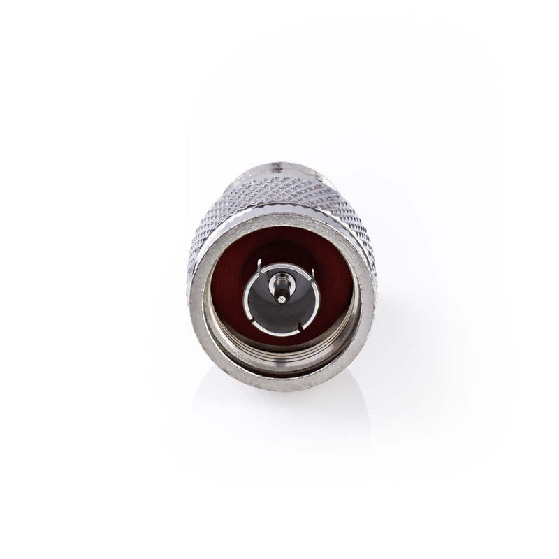Nedis CSGP42942ME Satelliet- En Antenne-adapter N-male Pl259 Female Vernikkeld 75 Ohm Recht Metaal