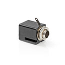 Nedis CAVC23990BK Bevestiging Voor Stereo-audiobehuizing 6,35 Mm Female 25 Stuks Zwart