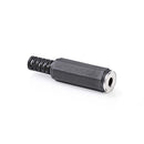 Nedis CAVC22910BK Jack-stereoconnector 3,5 Mm Female 25 Stuks Zwart
