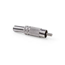 Nedis CAVC24901ME Rca-connector Rca Male 25 Stuks Metaal