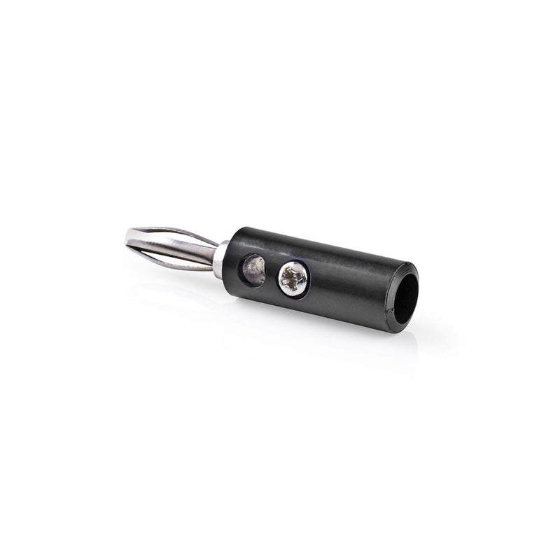 Nedis CAVC26900BK Banaanstekker Banaanstekker, Male 25 Stuks Zwart