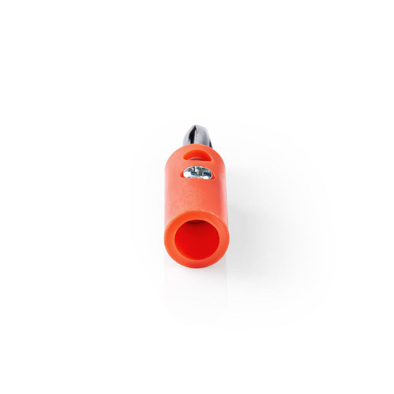 Nedis CAVC26900RD Banaanstekker Banaanstekker, Male 25 Stuks Rood
