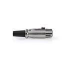 Nedis CAGP15971ME Xlr-connector Xlr 5-pins Female 10 Stuks Metaal