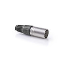 Nedis CAGP15972ME Xlr-connector Xlr 5-pins Male 10 Stuks Metaal