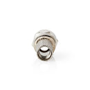 Nedis CSVC41901ME F-connector Mannelijk Voor 7,0mm-coaxkabels 25 Stuks Metaal