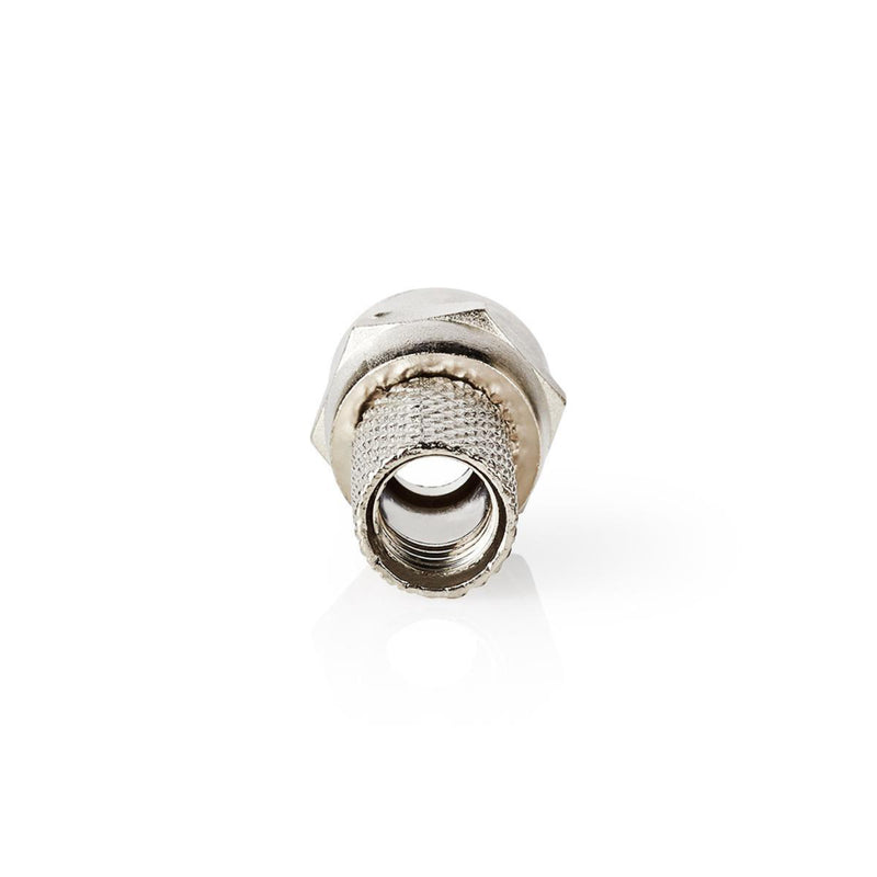 Nedis CSVC41901ME F-connector Mannelijk Voor 7,0mm-coaxkabels 25 Stuks Metaal