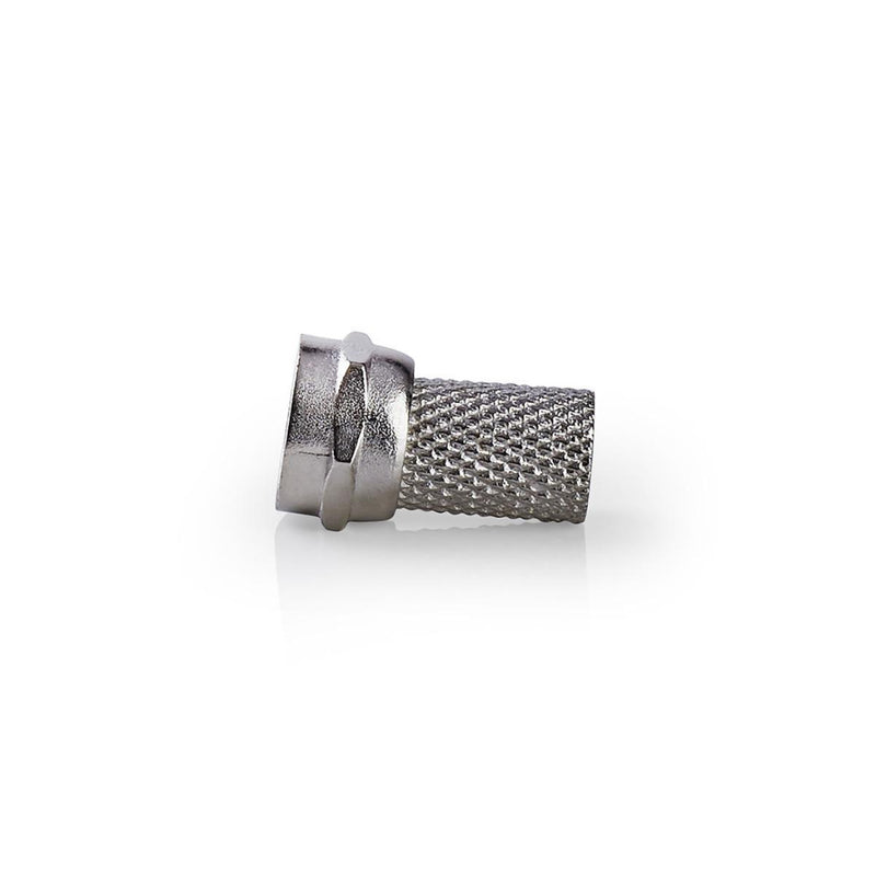 Nedis CSVC41904ME F-connector Mannelijk Voor 6,4mm-coaxkabels 25 Stuks Metaal