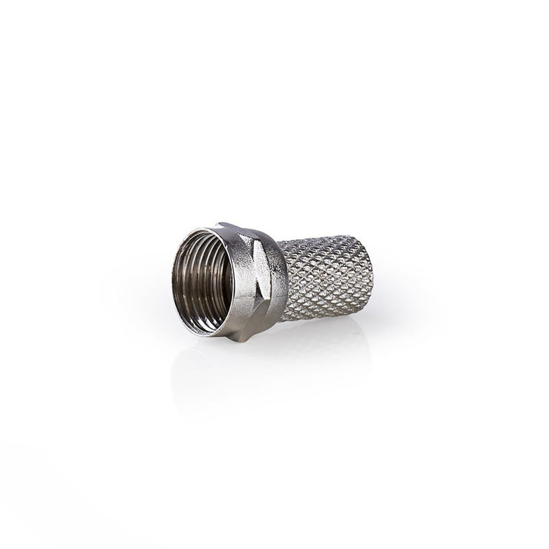 Nedis CSVC41904ME F-connector Mannelijk Voor 6,4mm-coaxkabels 25 Stuks Metaal