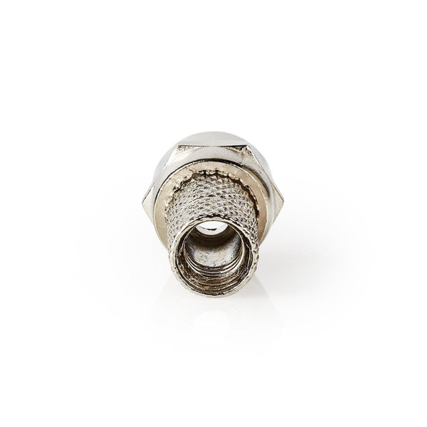 Nedis CSVC41906ME F-connector Mannelijk Voor 5,0mm-coaxkabels 25 Stuks Metaal
