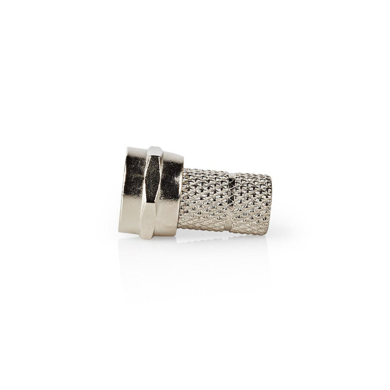Nedis CSVC41906ME F-connector Mannelijk Voor 5,0mm-coaxkabels 25 Stuks Metaal