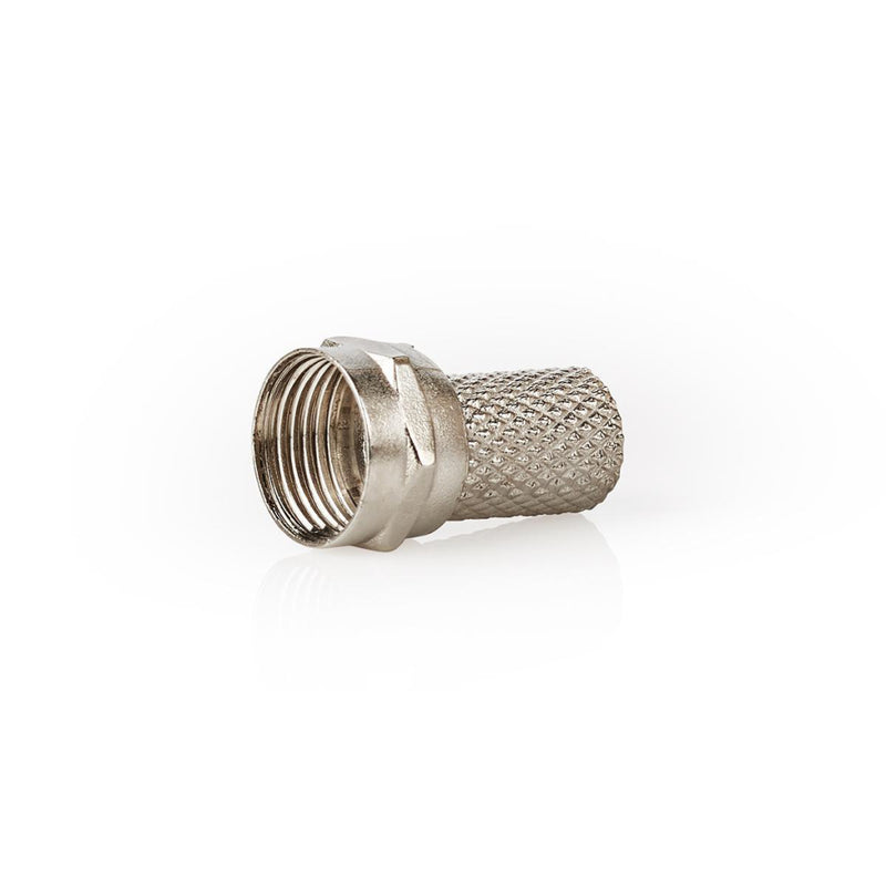 Nedis CSVC41908ME F-connector Mannelijk Voor 7,5mm-coaxkabels 25 Stuks Metaal