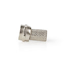 Nedis CSVC41902ME F-connector Mannelijk Voor 7,4mm-coaxkabels 25 Stuks Metaal