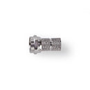 Nedis CSVC41905ME F-connector Mannelijk Voor 6,8mm-coaxkabels 25 Stuks Metaal