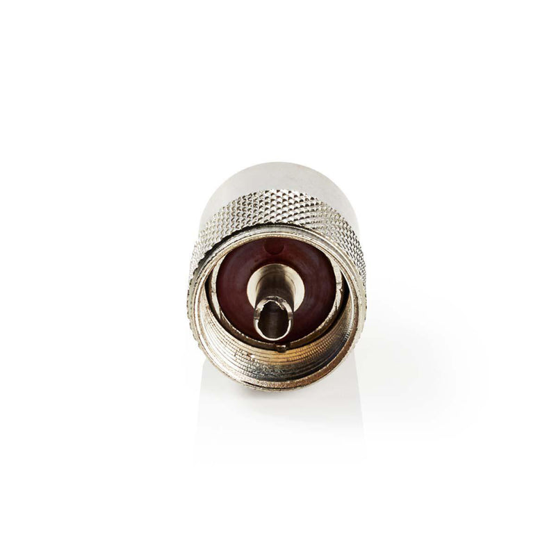 Nedis CSVC43904ME Pl259-connector Mannelijk Voor Rg6 Coaxkabels 25 Stuks Metaal