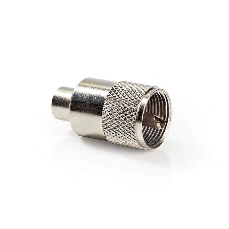 Nedis CSVC43904ME Pl259-connector Mannelijk Voor Rg6 Coaxkabels 25 Stuks Metaal