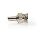 Nedis CVVC01900ME Bnc-connector Mannelijk Voor Rg174 Coaxkabels 25 Stuks Metaal