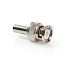 Nedis CVVC01900ME Bnc-connector Mannelijk Voor Rg174 Coaxkabels 25 Stuks Metaal