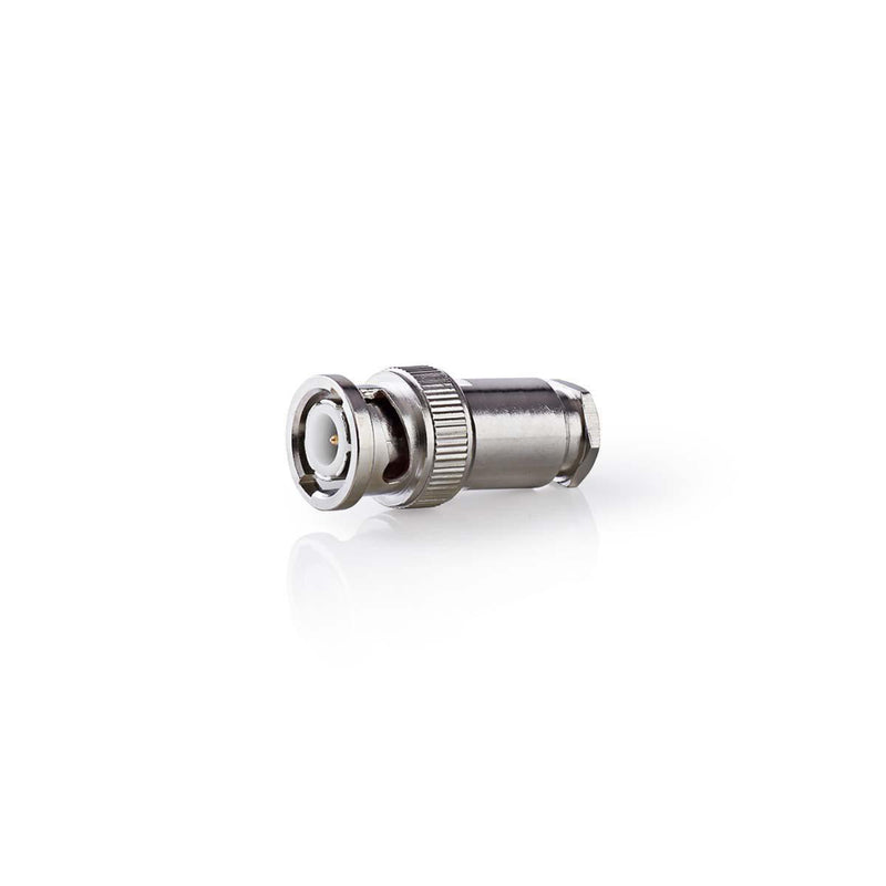 Nedis CVVC01903ME Bnc-connector Mannelijk Voor 5,0mm-coaxkabels 25 Stuks Metaal
