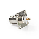 Nedis CVVC01920ME Bnc-chassisbevestiging Bnc Female Vierkant 25 Stuks Metaal