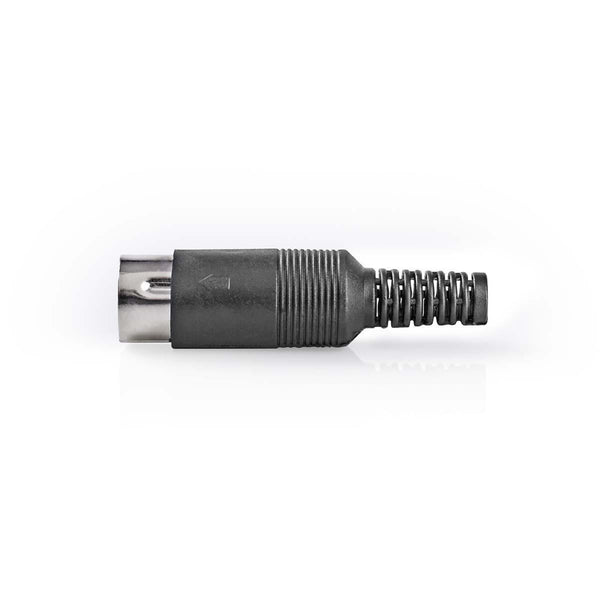 Nedis CAVC20906BK Din-connector 8-pins Male 25 Stuks Zwart