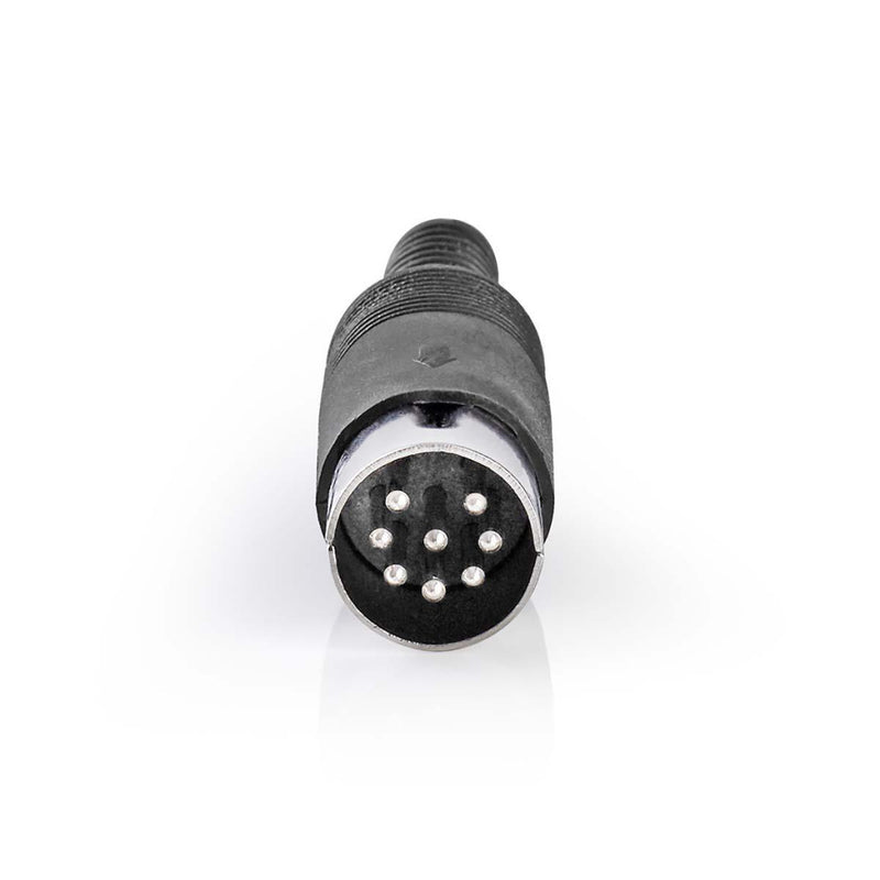 Nedis CAVC20906BK Din-connector 8-pins Male 25 Stuks Zwart