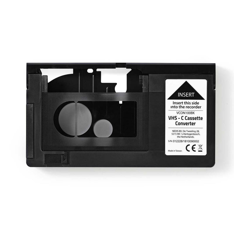 Nedis VCON100BK Adapter Voor Vhs-c Cassette Vhs-c Naar Vhs Plug-and-play Zwart