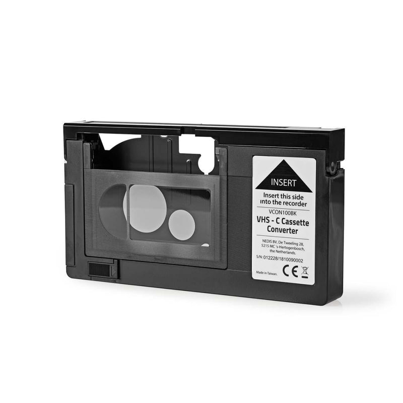 Nedis VCON100BK Adapter Voor Vhs-c Cassette Vhs-c Naar Vhs Plug-and-play Zwart