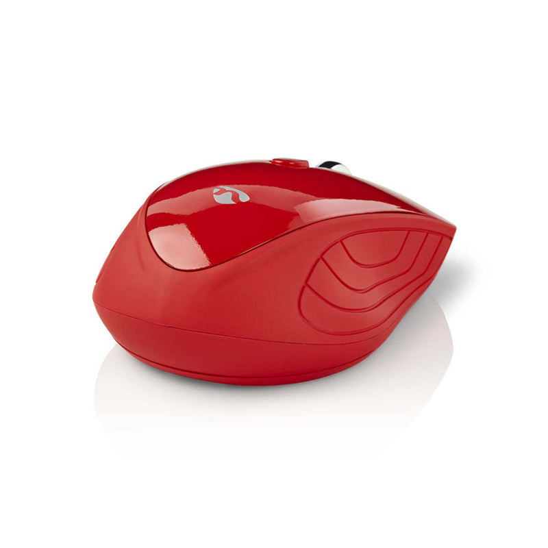 Nedis MSWS400RD Draadloze Muis 1000 Dpi 3-knops Rood