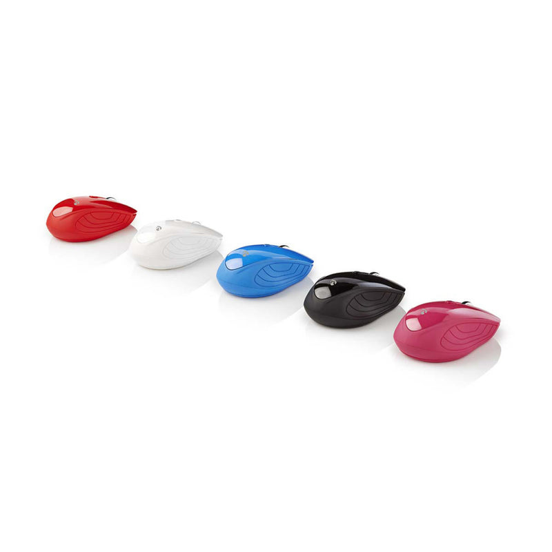 Nedis MSWS400RD Draadloze Muis 1000 Dpi 3-knops Rood