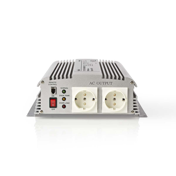 Nedis PIMS170012 Stroomomvormer Gemodificeerde Sinusgolf 12 V Dc - 230 V Ac 1700 W 2x Schuko-uitgan