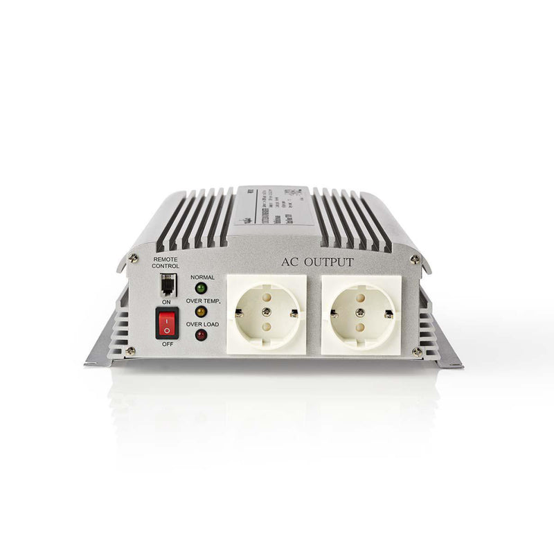 Nedis PIMS170012 Stroomomvormer Gemodificeerde Sinusgolf 12 V Dc - 230 V Ac 1700 W 2x Schuko-uitgan