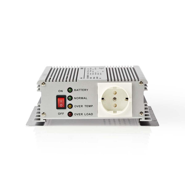 Nedis PIMS600C12 Stroomomvormer Gemodificeerde Sinusgolf 12 V Dc - 230 V Ac 600 W 1x Schuko-uitgang
