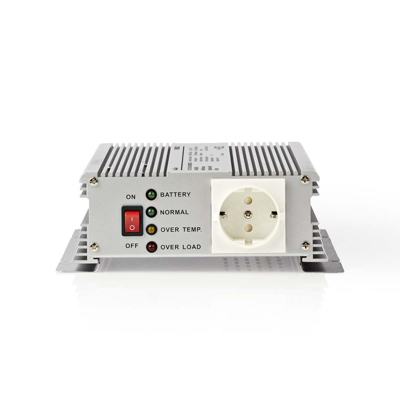 Nedis PIMS600C12 Stroomomvormer Gemodificeerde Sinusgolf 12 V Dc - 230 V Ac 600 W 1x Schuko-uitgang