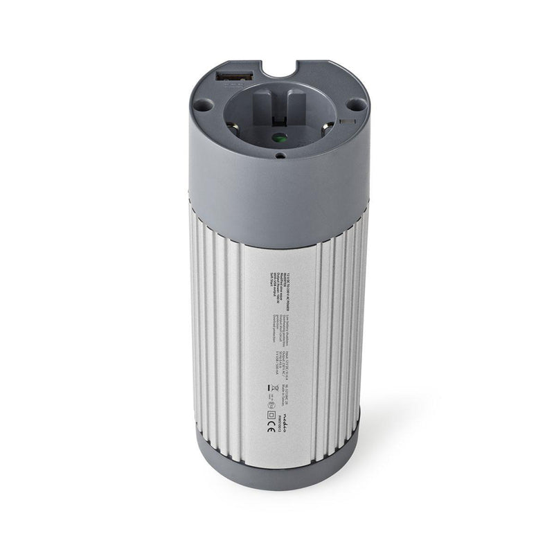 Nedis PIMS10012 Stroomomvormer Gemodificeerde Sinusgolf 12 V Dc - 230 V Ac 100 W 1x Schuko / 1x Usb