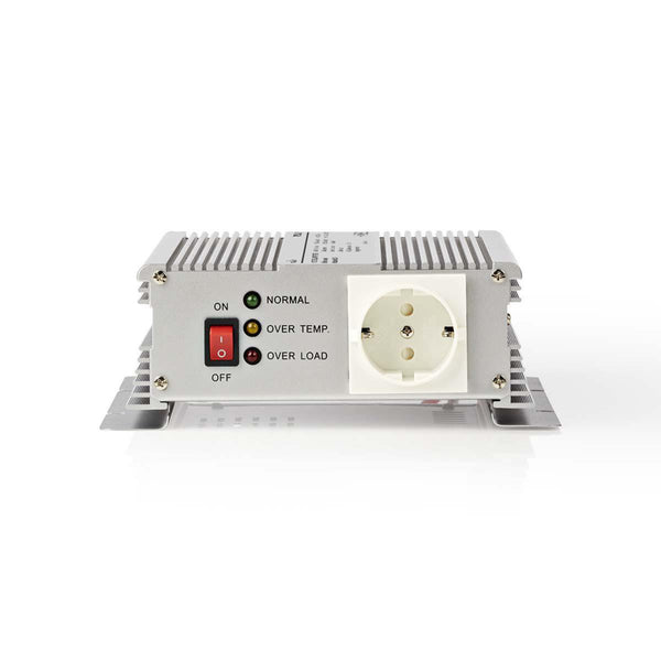 Nedis PIMS600W12 Stroomomvormer Gemodificeerde Sinusgolf 12 V Dc - 230 V Ac 600 W 1x Schuko-uitgang