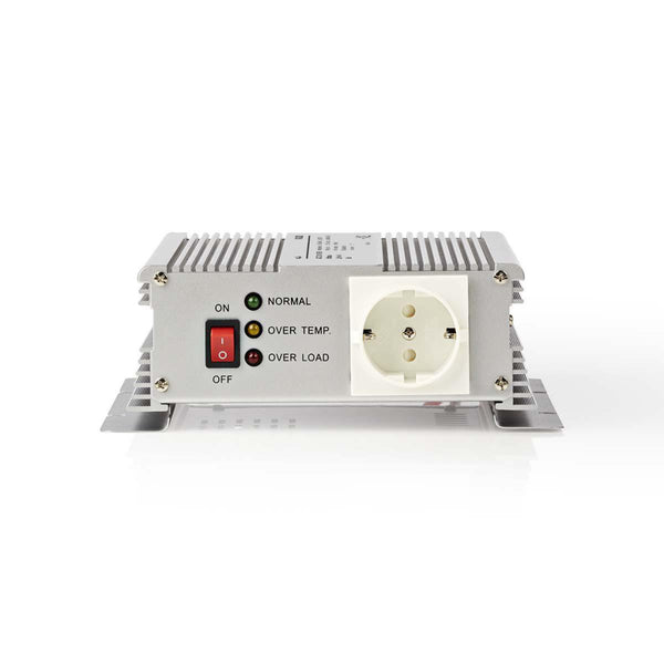 Nedis PIMS600W24 Stroomomvormer Gemodificeerde Sinusgolf 24 V Dc - 230 V Ac 600 W 1x Schuko-uitgang