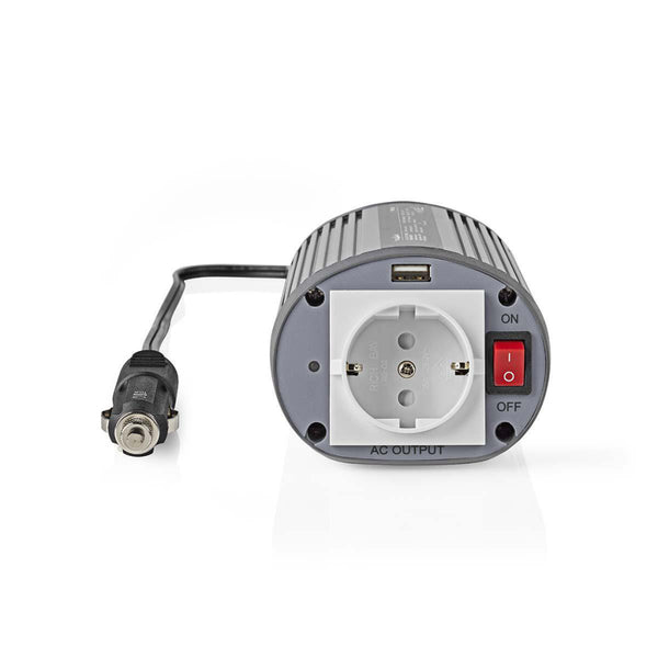 Nedis PIMS15024 Stroomomvormer Gemodificeerde Sinusgolf 24 V Dc - 230 V Ac 150 W 1x Schuko / 1x Usb