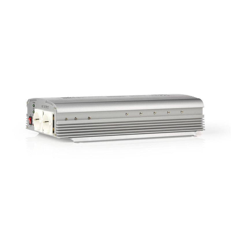 Nedis PIMS1000C12 Stroomomvormer Gemodificeerde Sinusgolf 12 V Dc - 230 V Ac 1000 W 2x Schuko-uitga