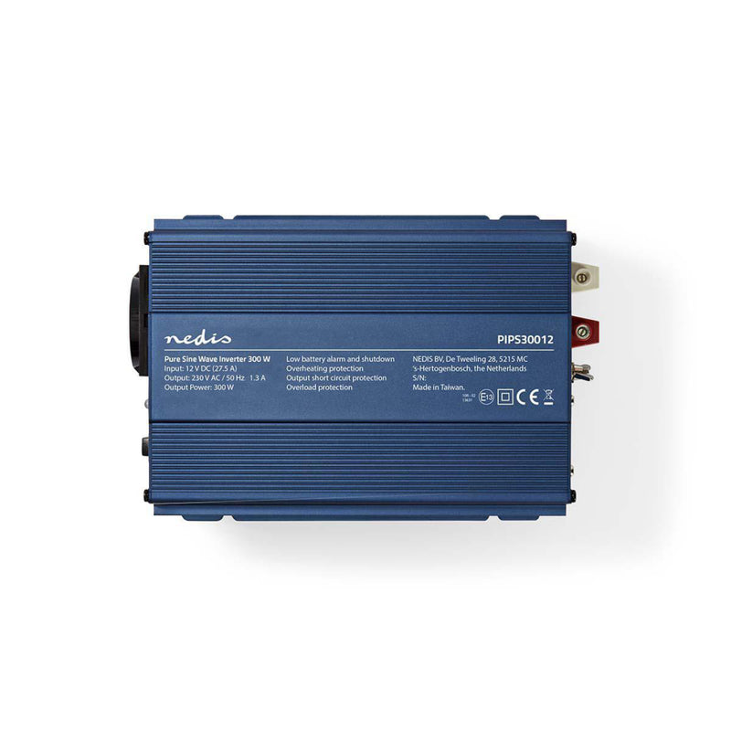 Nedis PIPS30012 Stroomomvormer Zuivere Sinusgolf 12 V Dc - 230 V Ac 300 W 1x Schuko-uitgang
