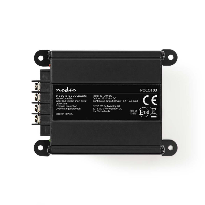 Nedis POCO103 Stroomomvormer 24 V Dc - 12 V Dc 10 A Uitgang