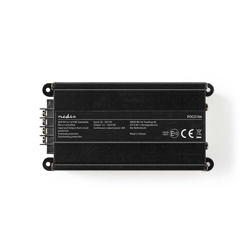 Nedis POCO106 Stroomomvormer 24 V Dc - 12 V Dc 20 A Uitgang