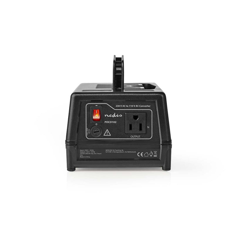Nedis POCO102 Stroomomvormer 230 V Ac - 110v Ac 300 W Earthed Usa-uitgang