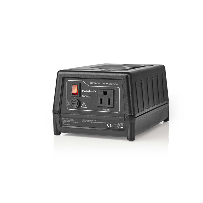 Nedis POCO102 Stroomomvormer 230 V Ac - 110v Ac 300 W Earthed Usa-uitgang