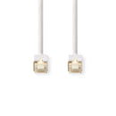 Nedis CCBW85221WT025 Netwerkkabel Cat6 S/ftp Rj45 (8p8c) Male - Rj45 (8p8c) Male 0,25 M Wit
