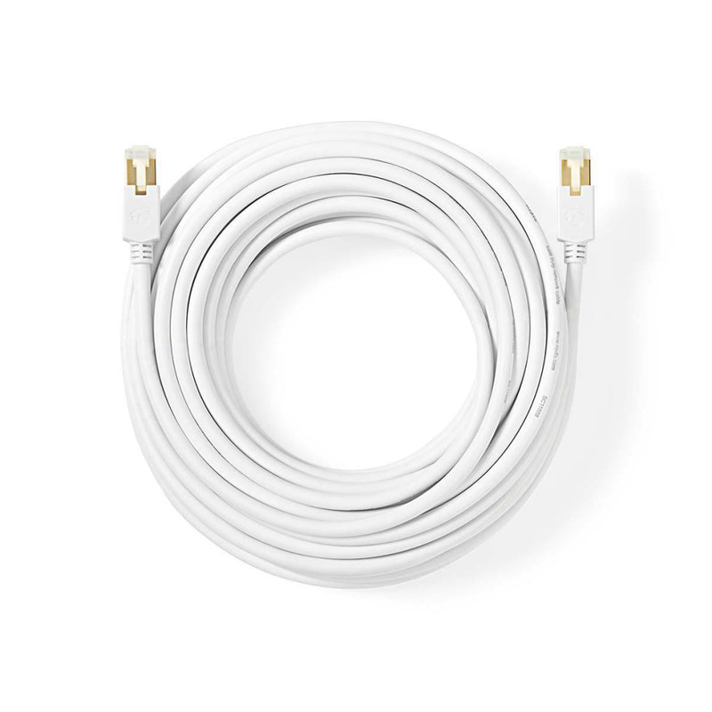 Nedis CCBW85210WT100 Cat 6 F/utp-netwerkkabel Rj45 (8p8c) Male - Rj45 (8p8c) Male 10,0 M Wit