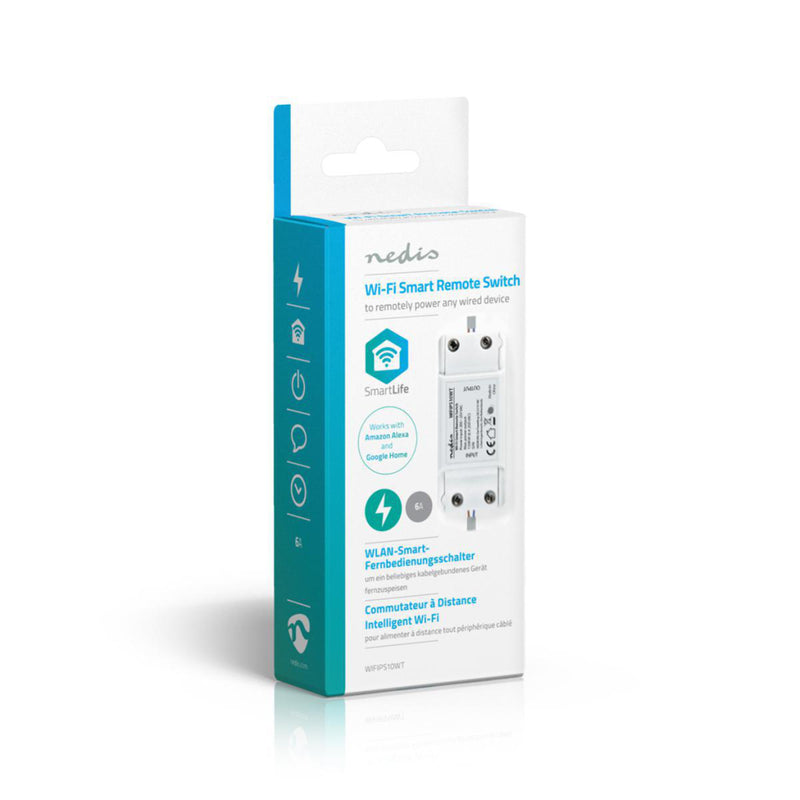 Nedis WIFIPS10WT Smartlife Schakelaar Wi-fi 2400 W Kroonsteentjes App Beschikbaar Voor: Android&tra