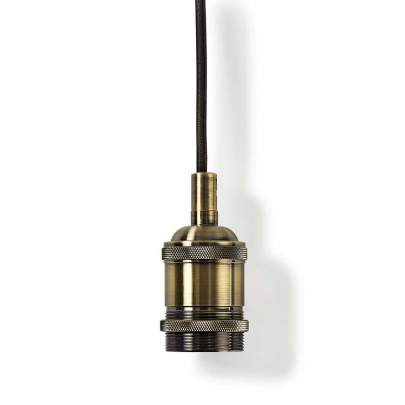 Nedis LPHLE27BS Pendellamp E27 Messing 1,50 M