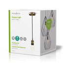 Nedis LPHLE27BS Pendellamp E27 Messing 1,50 M